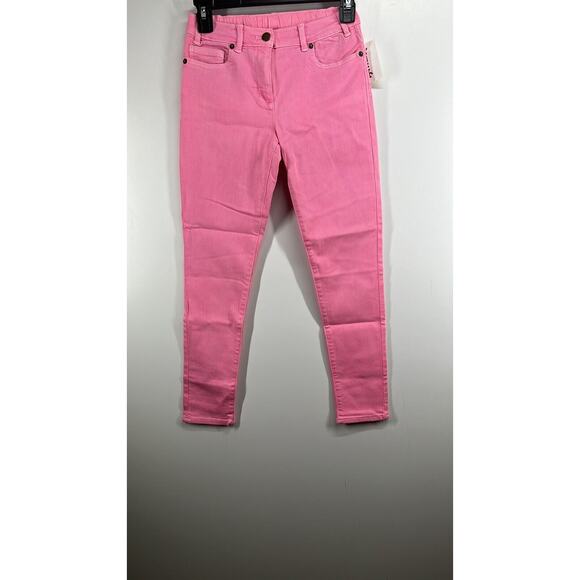 Look By Crewcuts Adjustable Waist Skinny Jeans Pants - Pink New No Tags - Picture 3 of 8